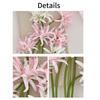 2 Heads Artificial Higanbana Flower Realistic Real Touch Simulation Lycoris Flower Plastic Silk Handmade Artificial Silk Flower
