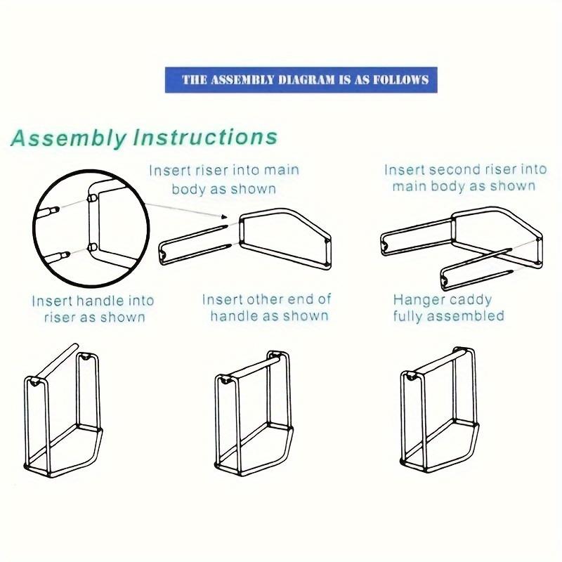 Multi-Color Plastic Clothes Hanger Organizer Rack – Durable Space-Saving Holder for Closet Organization – Convenient, Sturdy Hanger Storage Stand