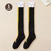 1/2pairs Chicken Feet Print Thigh High Socks for Women, Novelty Cartoon Animal Paw Over Knee Stockings, Funny Knee High Socks