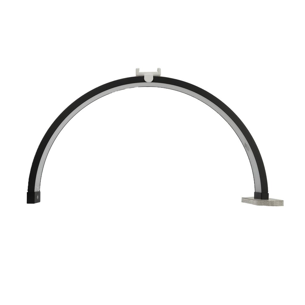 29.5 Inch Half Moon Nail Desk Lamp 40W Half Moon Desk Light 32005600K Touch Key Fill Light with Phone Clip