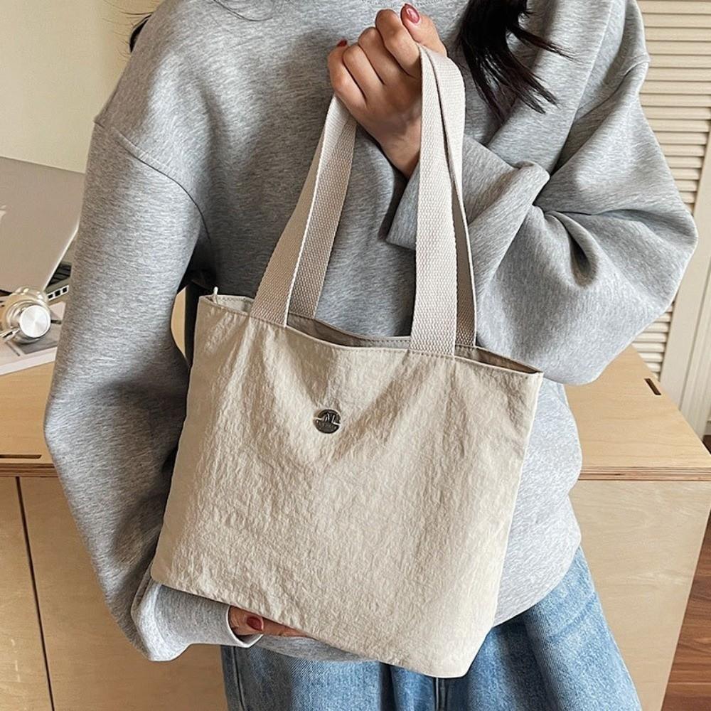 Fashion Simple Fashion Women's Handbag Versatile Lightweight Commute Bag Foldable Large Capacity Shoulder Bags School