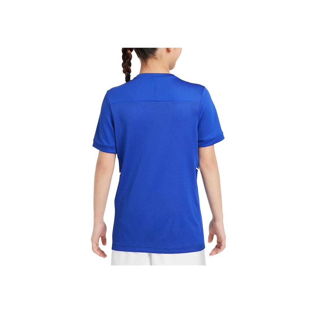 Nike Comfortable Skin-Friendly Soft Fashion Short Sleeve T-Shirt Kids Tops Blue HJ3716-480