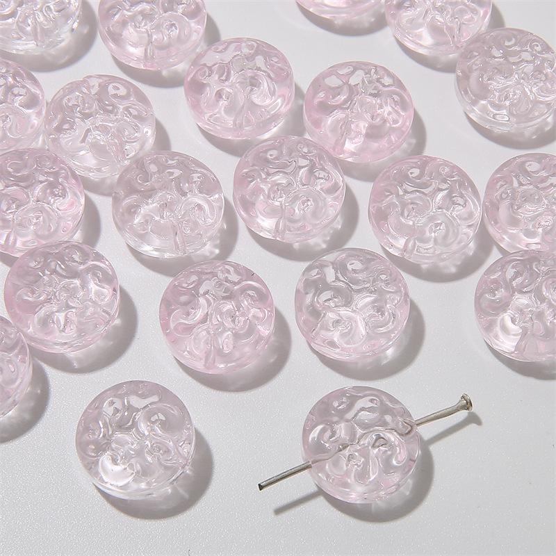 Transparent Two-Color Meander Glass Beads for DIY Bracelet Making
