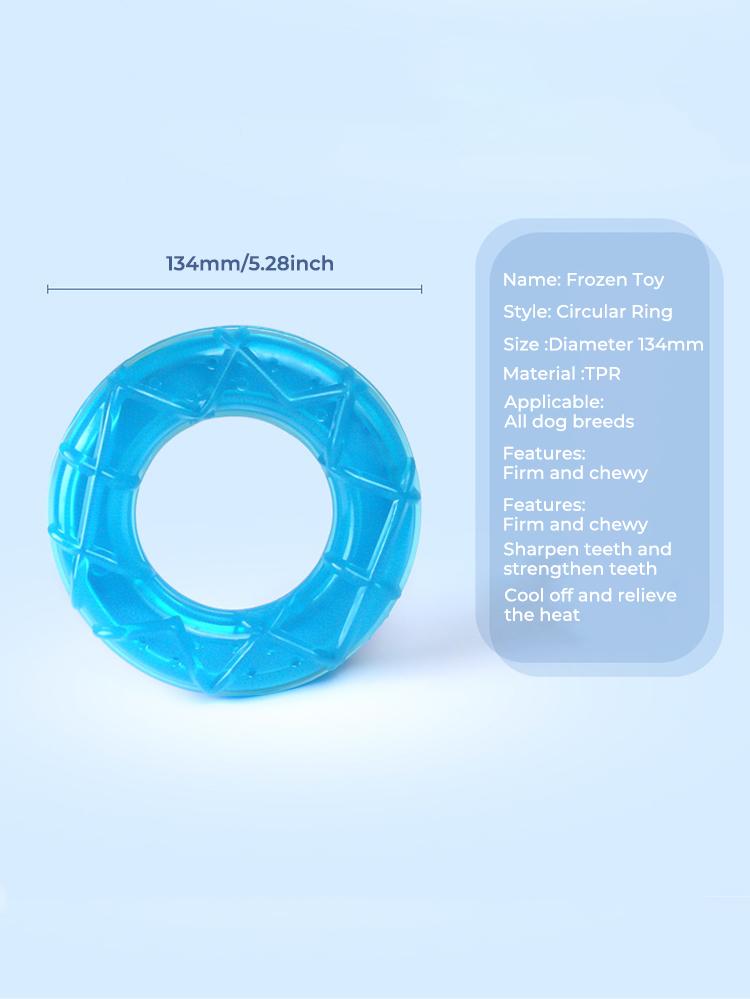 Frozen Dog Chew Toy Summer Cooling Ice Popsicle Puppy Teether Teeth Cleaning Gum Massager Small Medium Pet Supplies Interactive