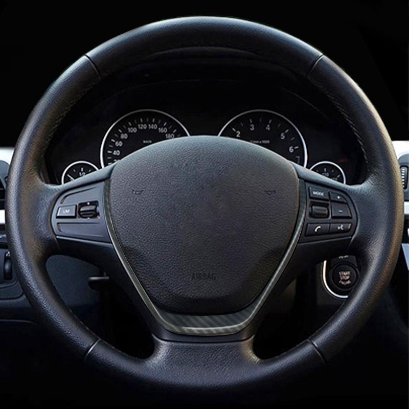 For BMW 1 3 Series F20 F30 F34 3GT 320i 328i 118 Middle Badge Trim Chome Steering Wheel Sticker Cover Trim