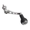 VERHOOGDE Verstelbare Molenhendel met 27mm TPE Compatibel met Shimano en Daiwa Spinning Arch TPE Serie Zwart 55-60/65-70mm Knop, Molens, (Gunmetal &