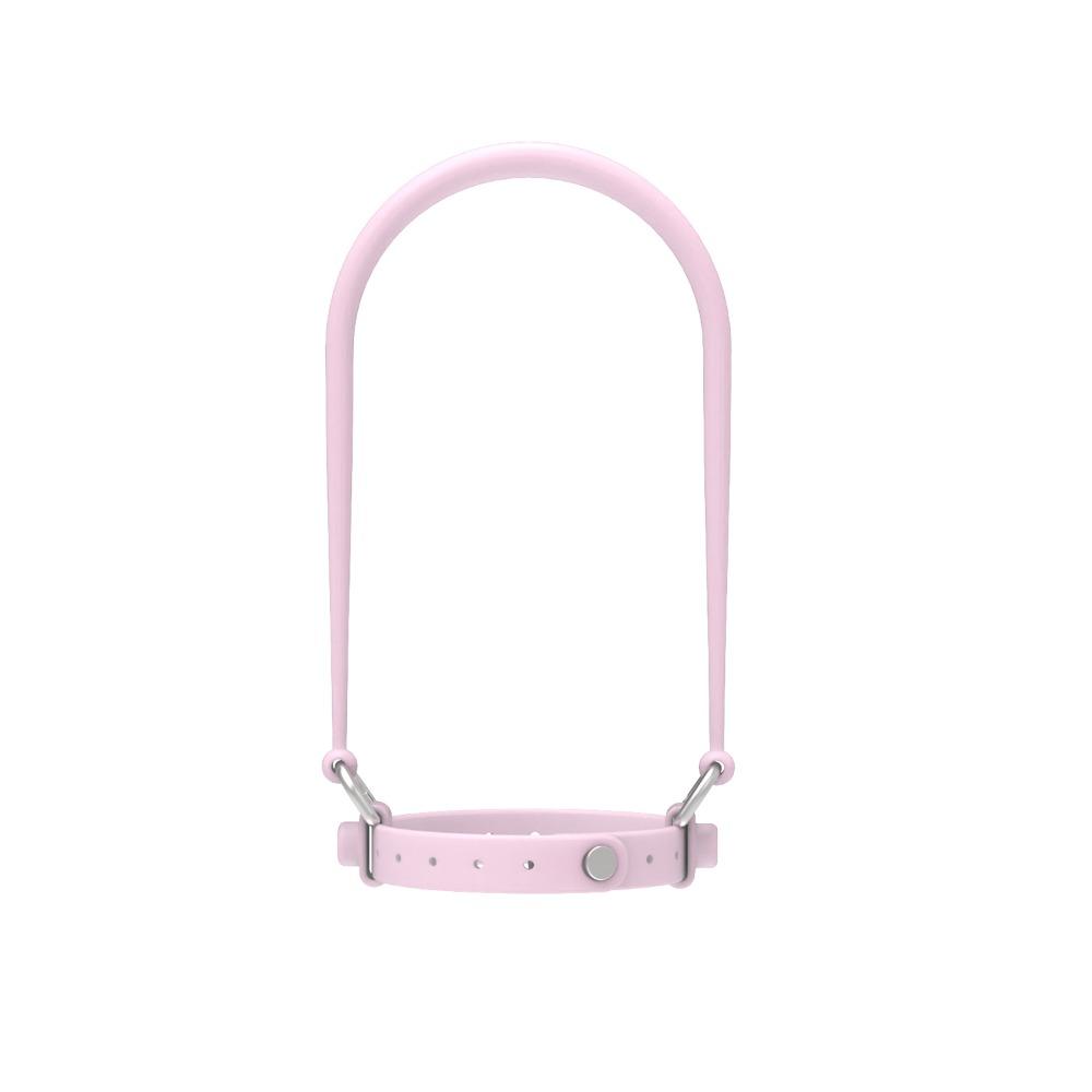 Silicone Water Bottle Handle Solid Color with Adjustable Strap Drink Carrier Strap Reusable Water Bottle Sling