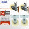Haisidick Heavy-Duty White Nylon Industrial Caster Wheel Set