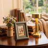 2PCS Mini 3 Inch Photo Frame Rustic Photo Storage Frame Nostalgic Style Display Holders  Living Room