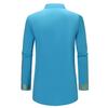 Camisa masculina primavera outono estilo étnico gola alta botões decote manga comprida pulôver tops estampa frente costas baixas camisa alta