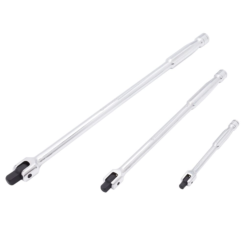 

MichaelPro MP007004 Набор из 3 удлинителей для отбойного стержня, 3 шт., для соединения храпового механизма с вращающейся гибкой ручкой отбойного стержня | 1/4 , 3/8 ,