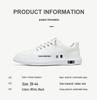 2024 Men's Breathable White Sneakers: Trendy Korean Casual Leather Shoes for Spring
