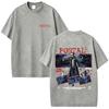 Postal Dude I Regret Nothing Vintage Washed T-shirt Men Women Horror Gothic Rock T Shirts Men's Casual Retro Oversized T-shirts