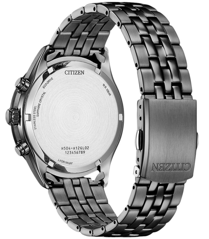 CITIZEN Eco-Drive Chronograph Sapphire Stainless Steel Watch AT2577-57L