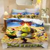 Cartoon Duvet Cover S-Shrek Pillowcase BeddingBoyGirl BedroomDecoration ChildrenGift Single Double Largebed SizeZip Duvet Cover