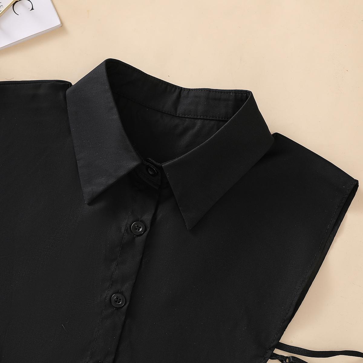 

Women s Fashion Cotton Fake Collar, Simple Half Shirt Style Fake Collar, Versatile and Convenient Detachable Collar
