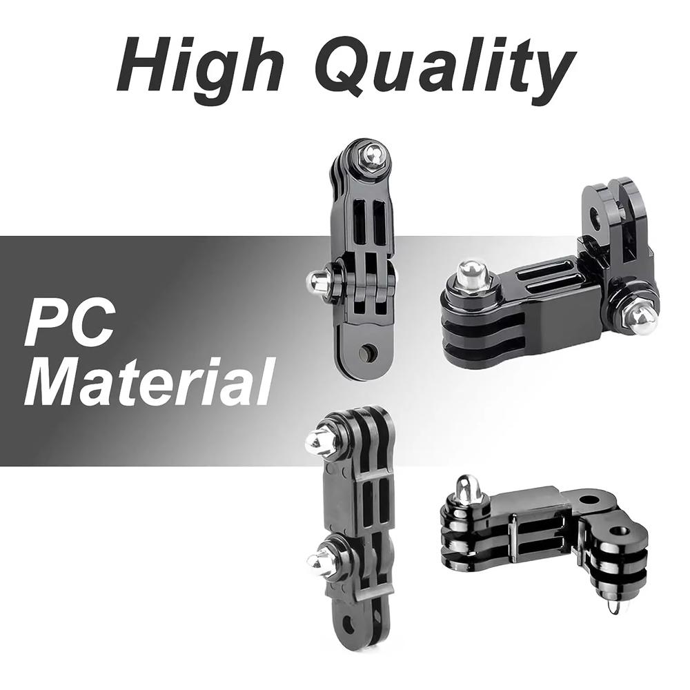 Three-Way Adjustable Arm Extension Pivot Mount For GoPro Hero 13 12 11 10 9 8 SJCAM SJ4000 AKASO Insta360 DJI Osmo Action Camera