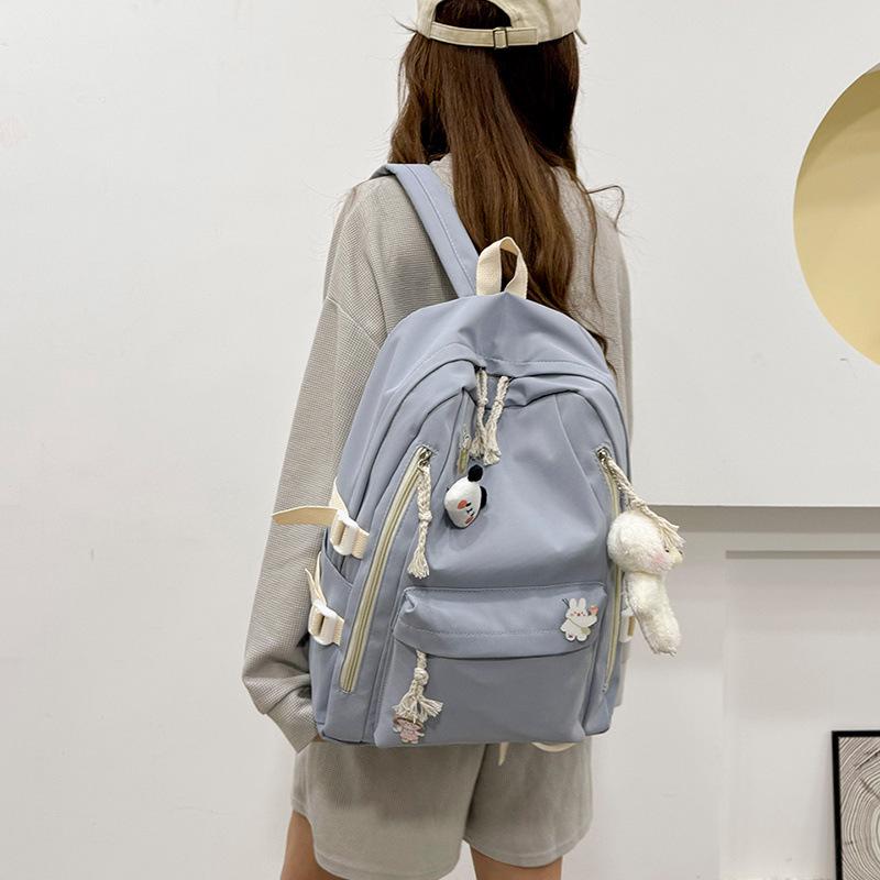 Large Women's Cute Japanese Style Backpack, Korean-Inspired, Versatile for Middle School Students