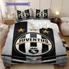 Biancheria da letto Glory Bianco Nero Juventus (1 * copripiumino + 2 * federa, senza nucleo) Regalo di compleanno di Natale Set di biancheria da letto morbido e confortevole