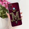 Transparente Schutzhülle für Realme RMX2101 und Realme C17, luxuriöses Design mit Kronen- und AZ-Schriftzug, 2D-Flachmuster, weiches Gehäuse für Realme C17