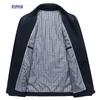 Romon Men's 100% Cotton Casual Lapel Jacket