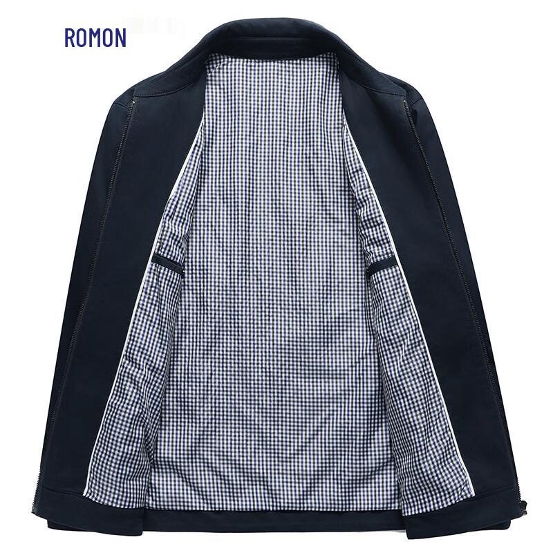 Romon Men's 100% Cotton Casual Lapel Jacket