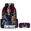 Fortnite Large Capacity Backpack Pencil Case Set - Cartoon Gaming School Supplies for Kids 5-8 Years, Unisex Gift