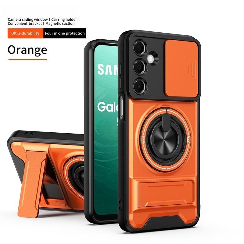 Panzer Hülle für Samsung Galaxy A37 A56 A36 A16 A26 A06 A17 A07 A55 A35 A25 A15 5G Magnetischer Ständer Halter Ring Linsen Schutz Abdeckung