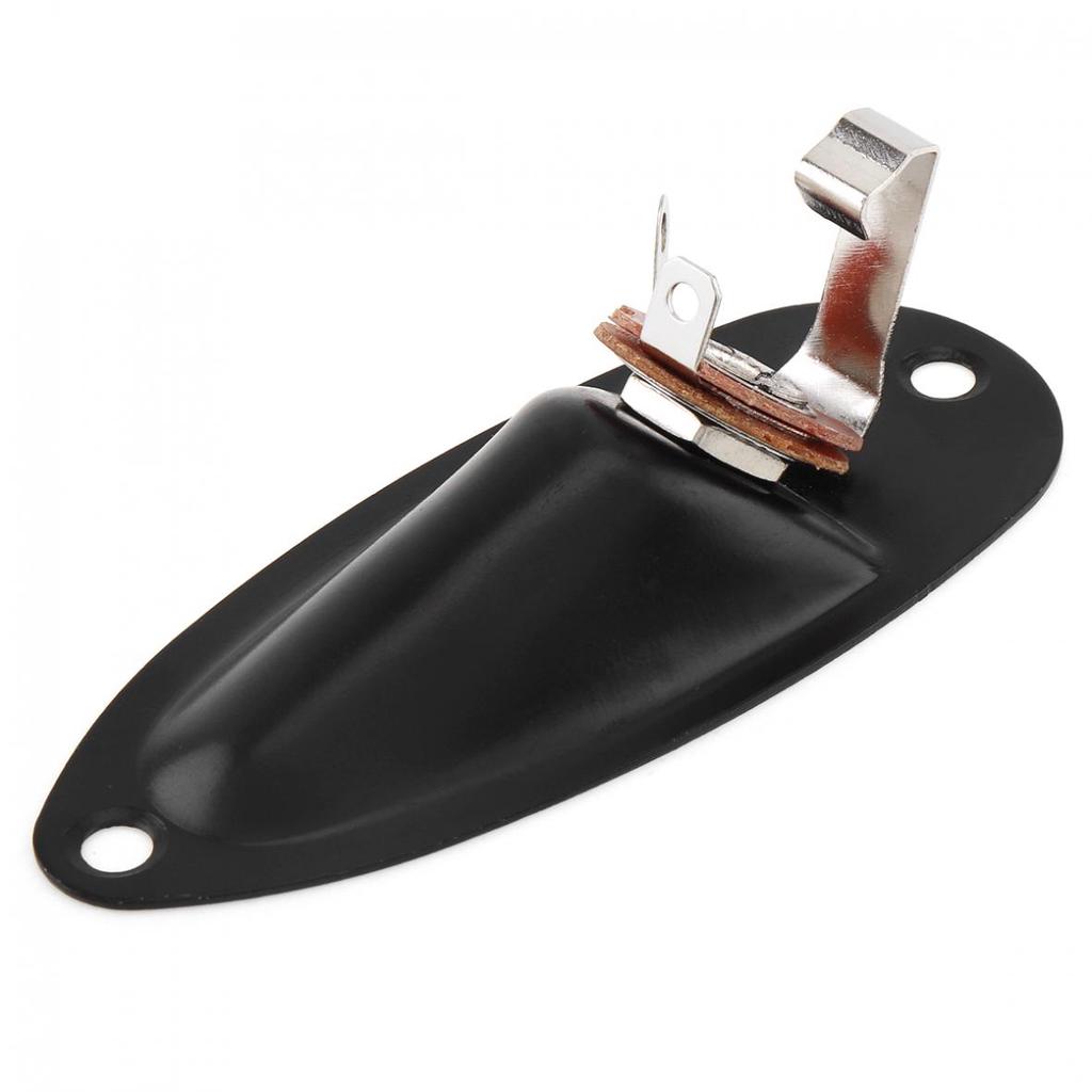 Electric Guitar Pickup Boat Style Output Jack Plate Socket Accessories for FD Strat Electric Guitar