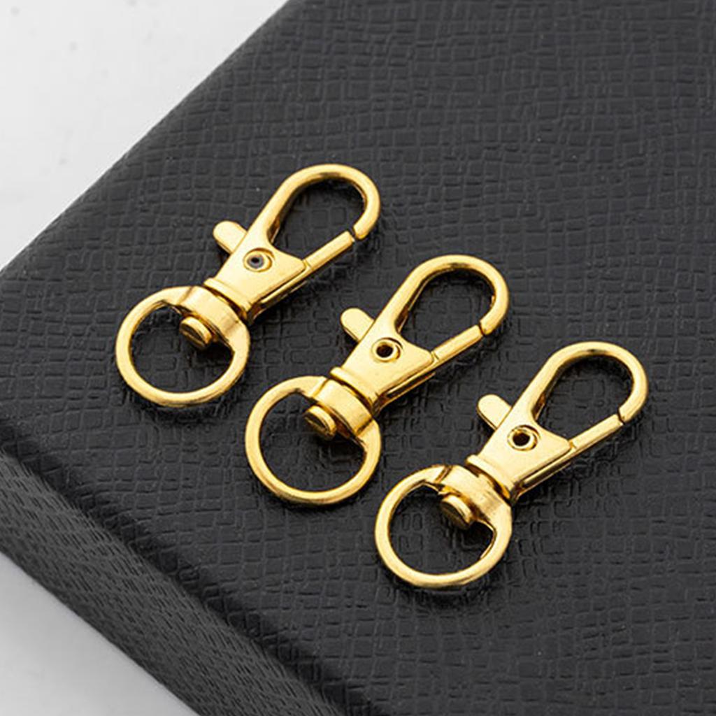 10pcs Lobster Claw Clasp Hooks Swivel Clasps Lanyard Snap Hook for Keychain Jewelry Craft Necklace DIY 31 34 36 37mm