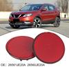 For Nissan For QASHQAI Compatible Round Reflectors for Back Bumper Installation