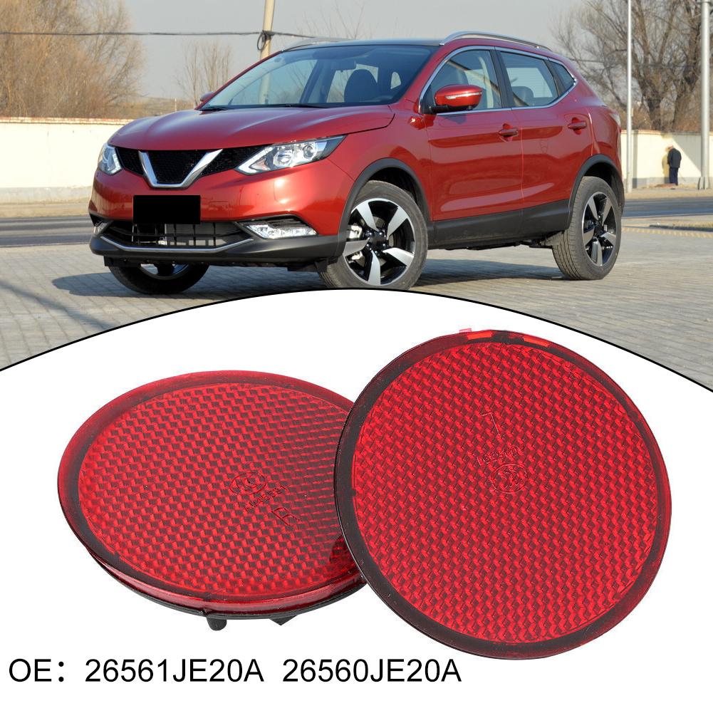 For Nissan For QASHQAI Compatible Round Reflectors for Back Bumper Installation