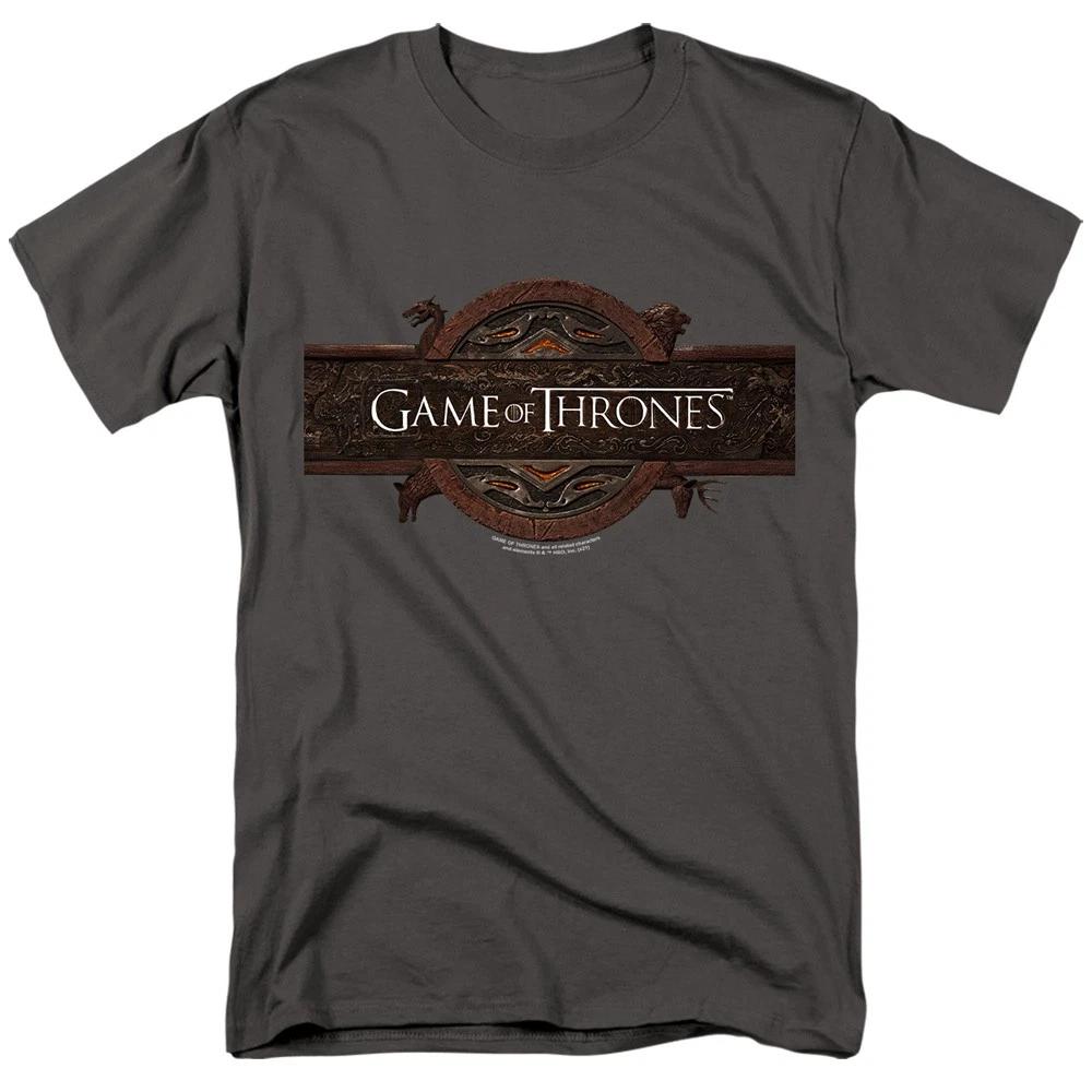 Game Of Thrones - Title Sequence Logo - Unisex Short Sleeve Children s T-shirt - Gray 150