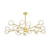 2025 Nordic Minimalist Chandelier: Modern Molecule Design for Living Room, Bedroom & Restaurant