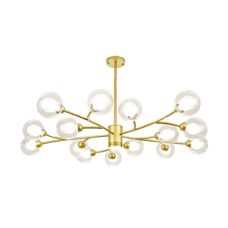 2025 Nordic Minimalist Chandelier: Modern Molecule Design for Living Room, Bedroom & Restaurant