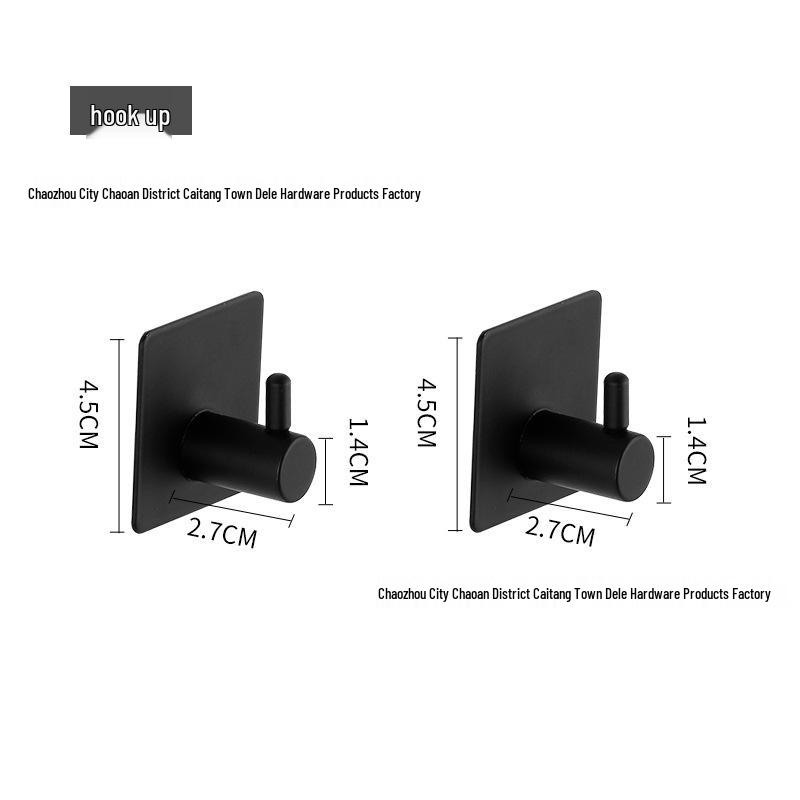 

Matte Black Bathroom Accessory Set: Towel Rack, Bar, Toilet Paper Holder, Towel Ring & Robe Hooks.