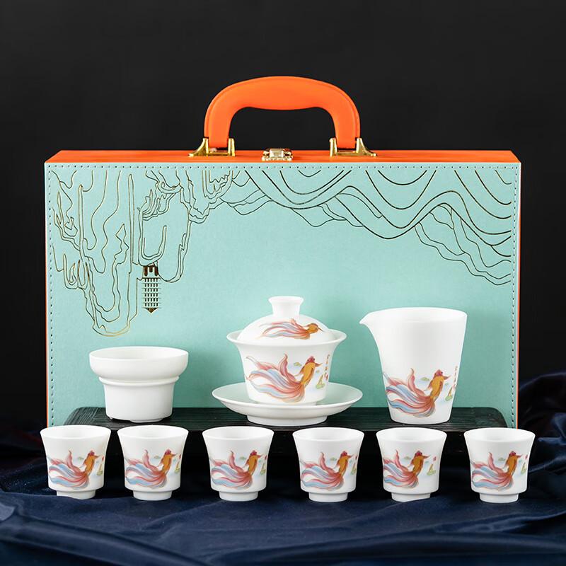 JADE Porcelain Tea Set - Jin Yu Man Tang Collection