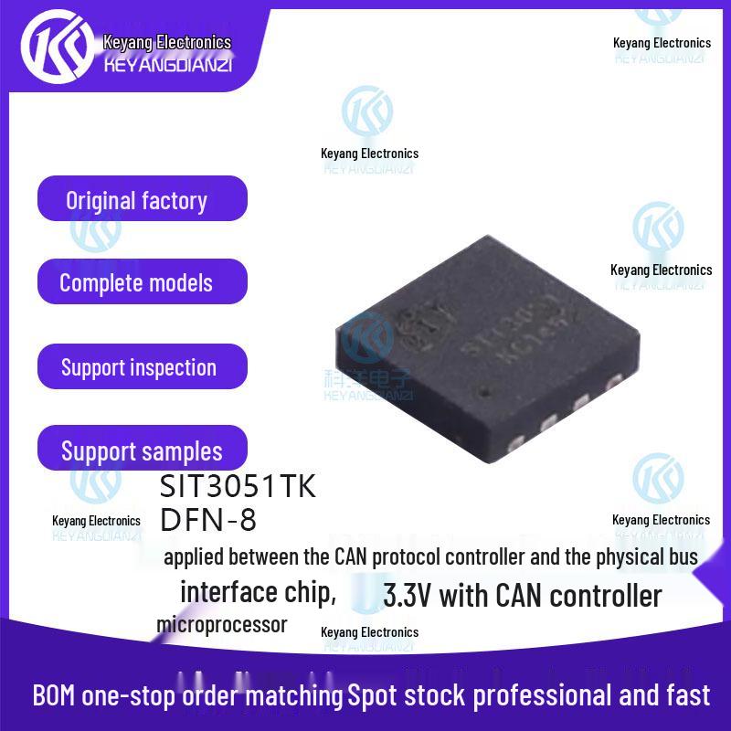

Revised Product Name: SIT3051TK DFN-8 3.3V Low Power 1Mbps CAN Bus Transceiver