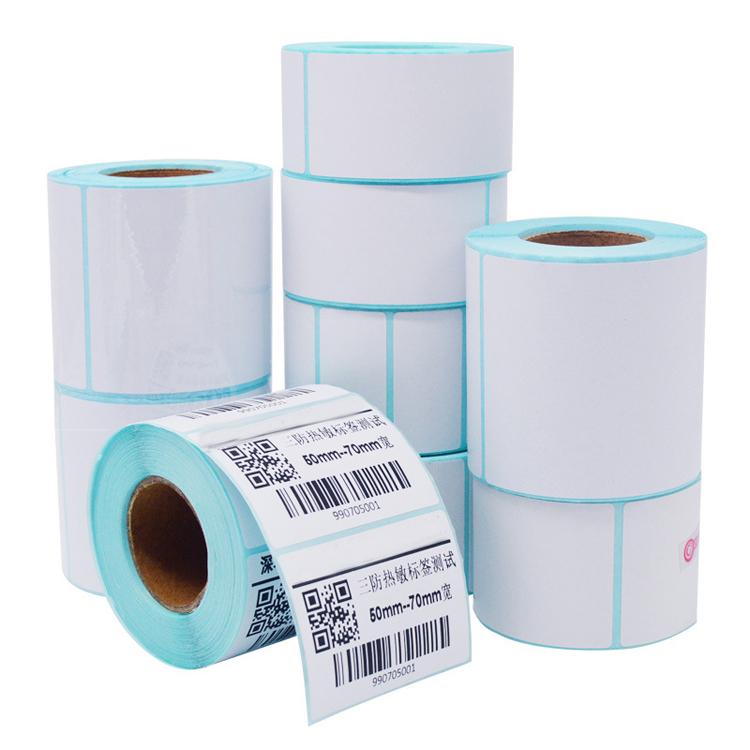 In Stock Custom Size Die Cut Organization Thermal Adhesive Sticker Label Paper Roll Shipping Labels Accepting Print Orders