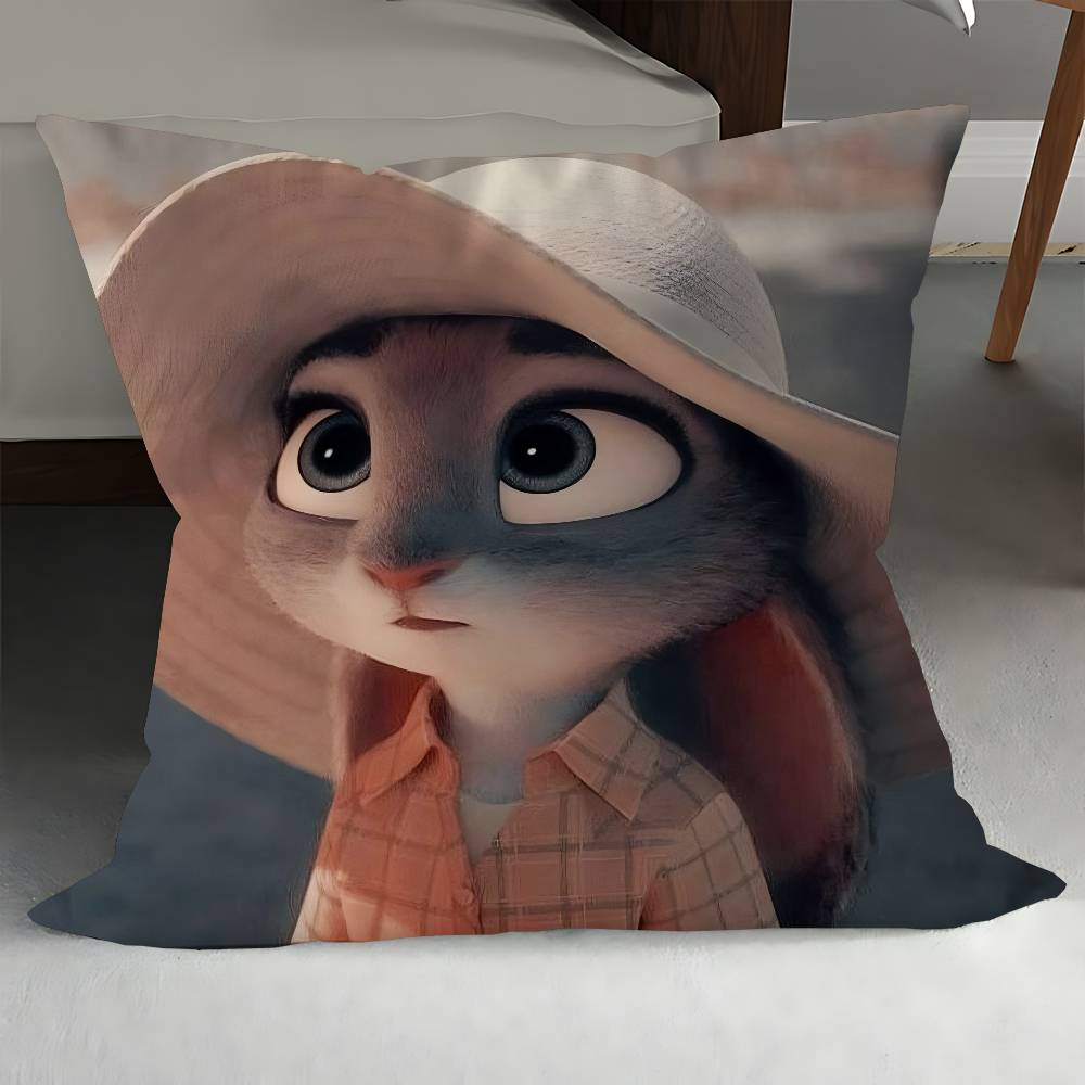 Zeichentrickfilm Z-Zootopia Kissen Geschenk Heim Büro Dekoration Kissen Schlafzimmer Sofa Auto Kissenbezug Kissenbezug