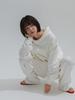 Aenhacheu Diagonal Wide Sweatpants_Ivory