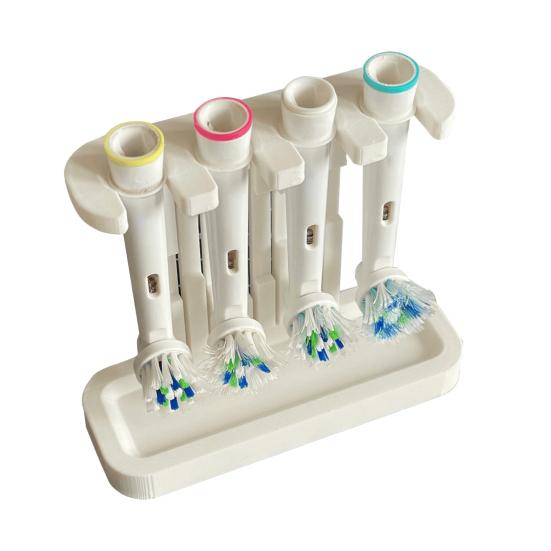 Toothbrush Head Holder Electric Toothbrush Head Stand Toothbrush Organizer Holds 4 Toothbrush Head for Oral-B Bathroom Sink Storage