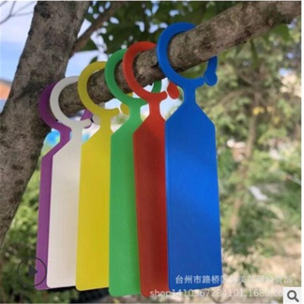 100pcs Plant Tagging Fruit Tag Plastic Hanging Plant Tag Nursery Garden Label Pot Marker