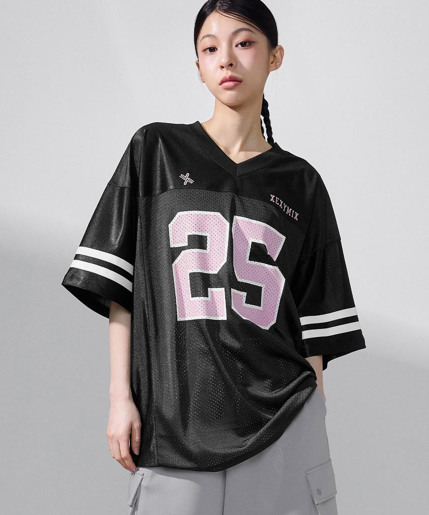 XEXYMIX Rugby Mesh Oversized Short Sleeve Xfk2Ts1106