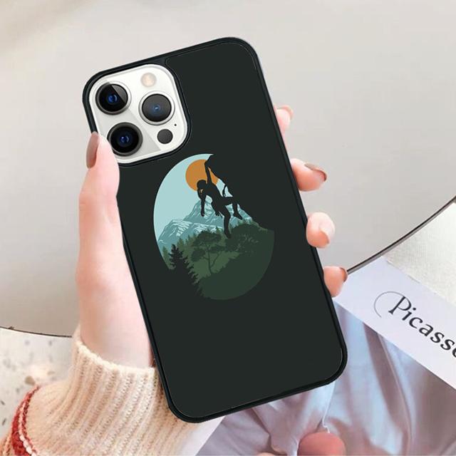 Mountain Climbing Phone Case for iPhone 17 Air 16 15 14 12 13 PLUS 11 PRO MAX Back Cover Fundas Shell