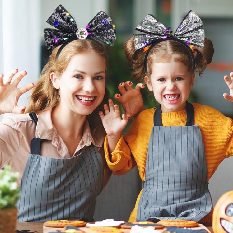 Teen Girl Photography Headbands Spooky Bowknot Shape Hairband Adult Headpiece Carnivals Party Role Play Costume Tool