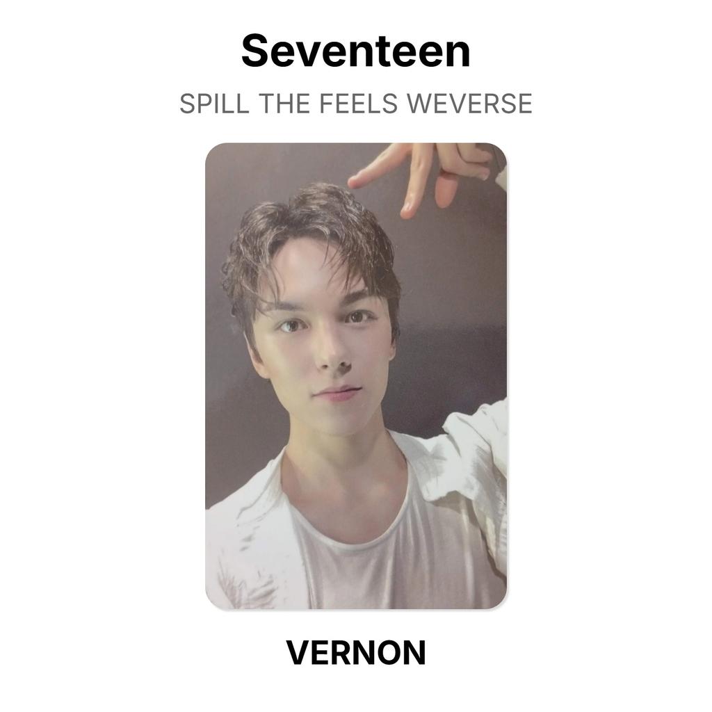 Seventeen SPILL THE FEELS WEVERSE Official Photocard