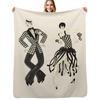 Ert - Charleston Couple Throw Blanket Cozy Throw Blanket for Bed Sofa Chair