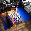 Spiel Grand Theft Auto Druck Teppich - Weich, Waschbar, Rutschfest für Innenbereich, Bürostühle, Wohnzimmer, Home Office, Dekorativer Teppich