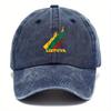 Pc of Vintage Washed Baseball Cap Featuring a Stylish Lithuanian Basketball Print Design Adjustable Dad Hat Mixed Color Dist